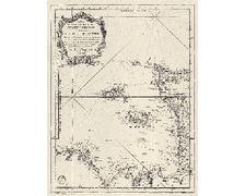 SHOM 0070-WN Carte ancienne des Isles de Jersey Grenesey et