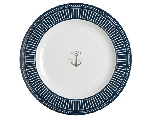 MARINE BUSINESS Assiettes plates SAILOR SOUL, les 6