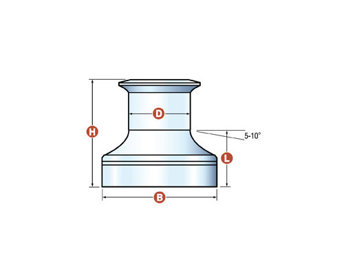 LEWMAR Winch N° 8 alu 1 vitesse
