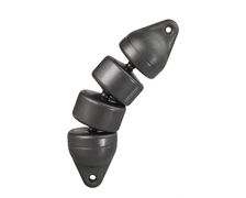 PLASTIMO Pare-battage articulé noir 12 x48cm