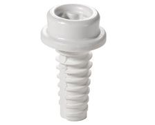 CAF-COMPO Bouton universel composite Court Blanc - les 10
