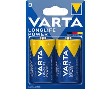 VARTA Pile alcaline LR20 - D Longlife Power - Blister de 2