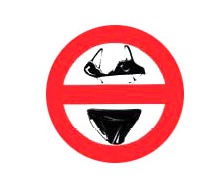 LALIZAS Disque adhésif maillots de bain interdits 135mm