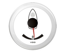 VDO Viewline indicateur d'angle de barre blanc