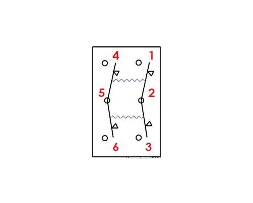 OSCULATI Interrupteur à bascule 25A mom/off/mom - VRAC -