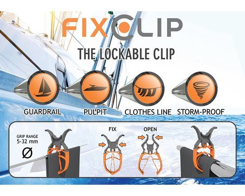 Fixclip Pince à linge pour tube ou filière