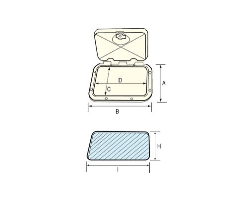 NUOVA RADE Classic Line porte blanche 275x375mm