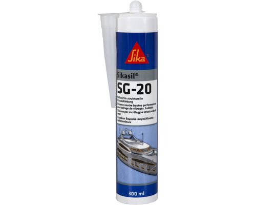 SIKA Sikasil SG-20 cartouche 300mL blanc