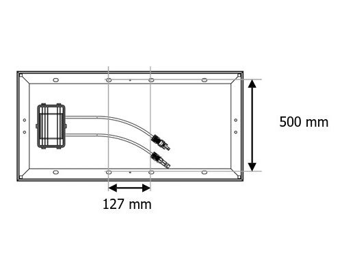 UNITECK support de balcon pour panneau 100/120W