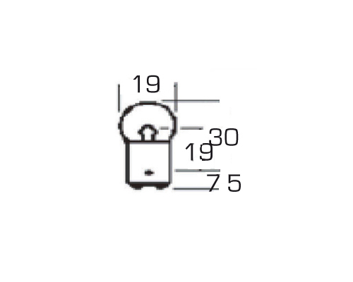 Ampoule aux BA15d 12V - 5W les 2