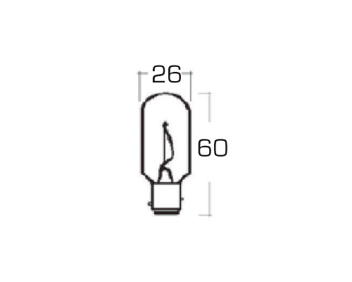 Ampoule bay 15d 12V - 25W