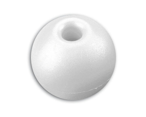 Boule d'arret cordage Ø6 - blanc