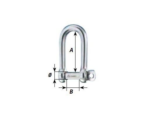 WICHARD Manille droite Ø4mm