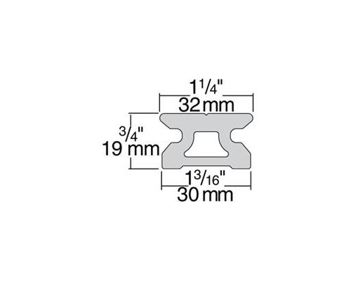 HARKEN Rail CB BB 3,6m à butées à piston